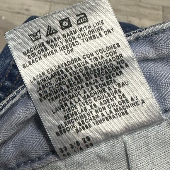 Wrangler | Dark Blue Straight Denim Jeans | 38X29 - Picture 8 of 8